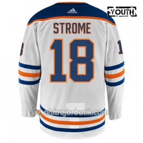 Barn Ishockey Edmonton Oilers Tröja RYAN STROME 18 Adidas Vit Authentic